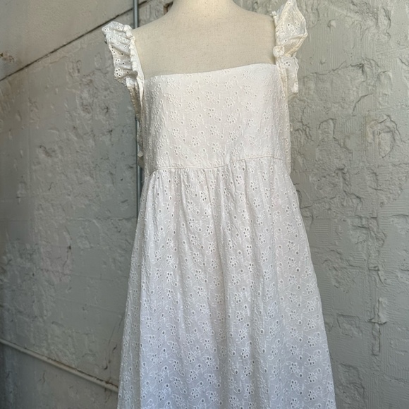 Maison Me Dresses & Skirts - Maison Me Maisonette white ruffle sundress/maxi dress white size SMALL